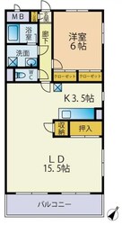 グレーシャス市川の物件間取画像